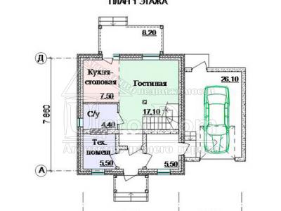 Дом 75 кв.м.  на участке 10 сот. категории ИЖС, в КП "Дома Прикамья",